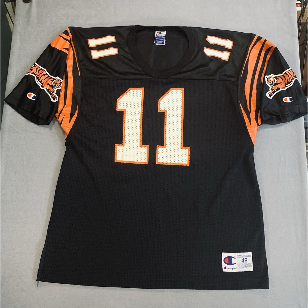 90s Champion Vintage Mens Size L Cincinnati Bengals Akili Smith Jersey 11 NFL